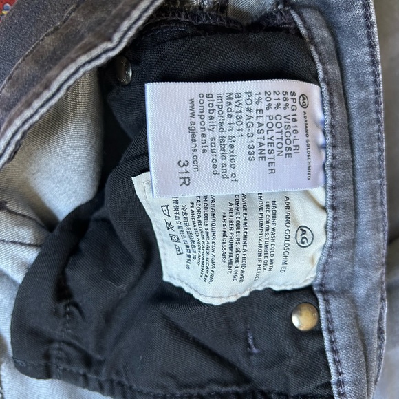 AG Harper Essential Straight Women’s 31 Grey Denim Jeans - Picture 4 of 6